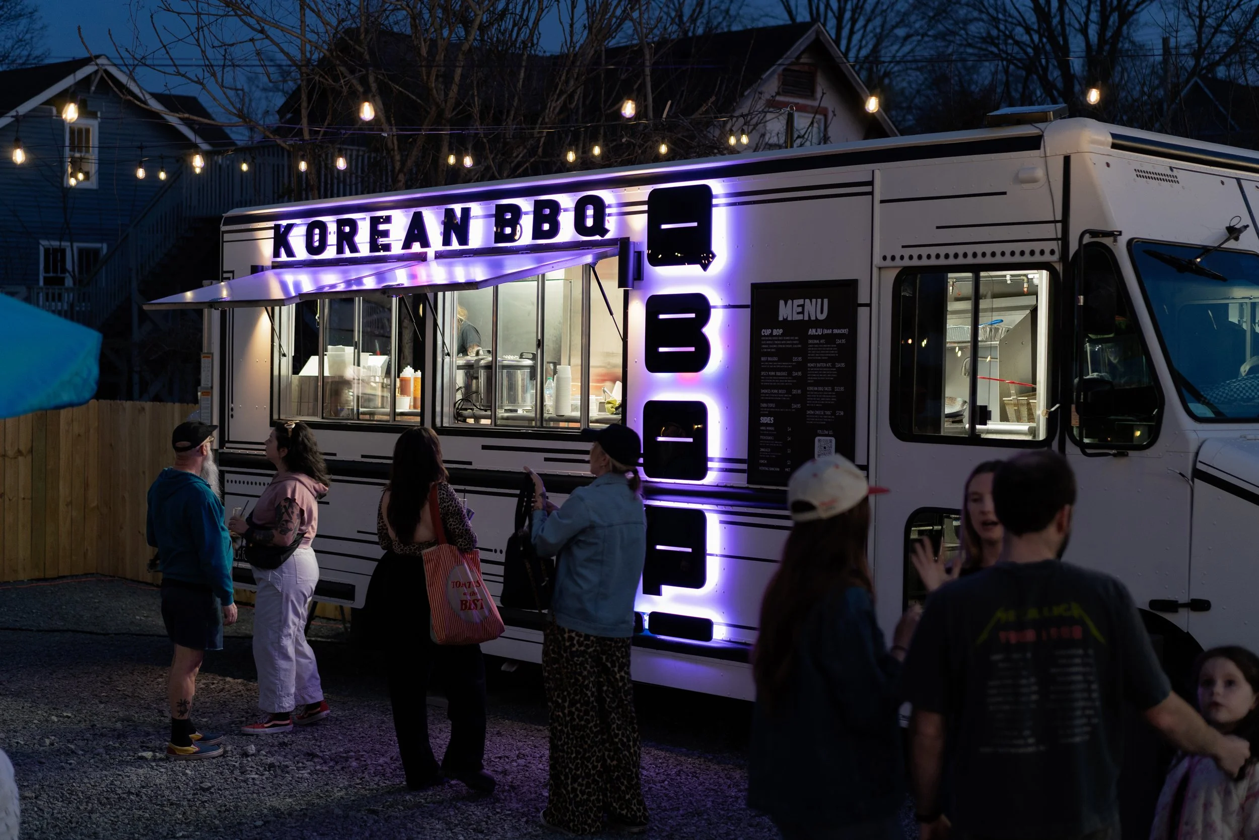 Q Bop Korean BBQ food truck at Lost and Found