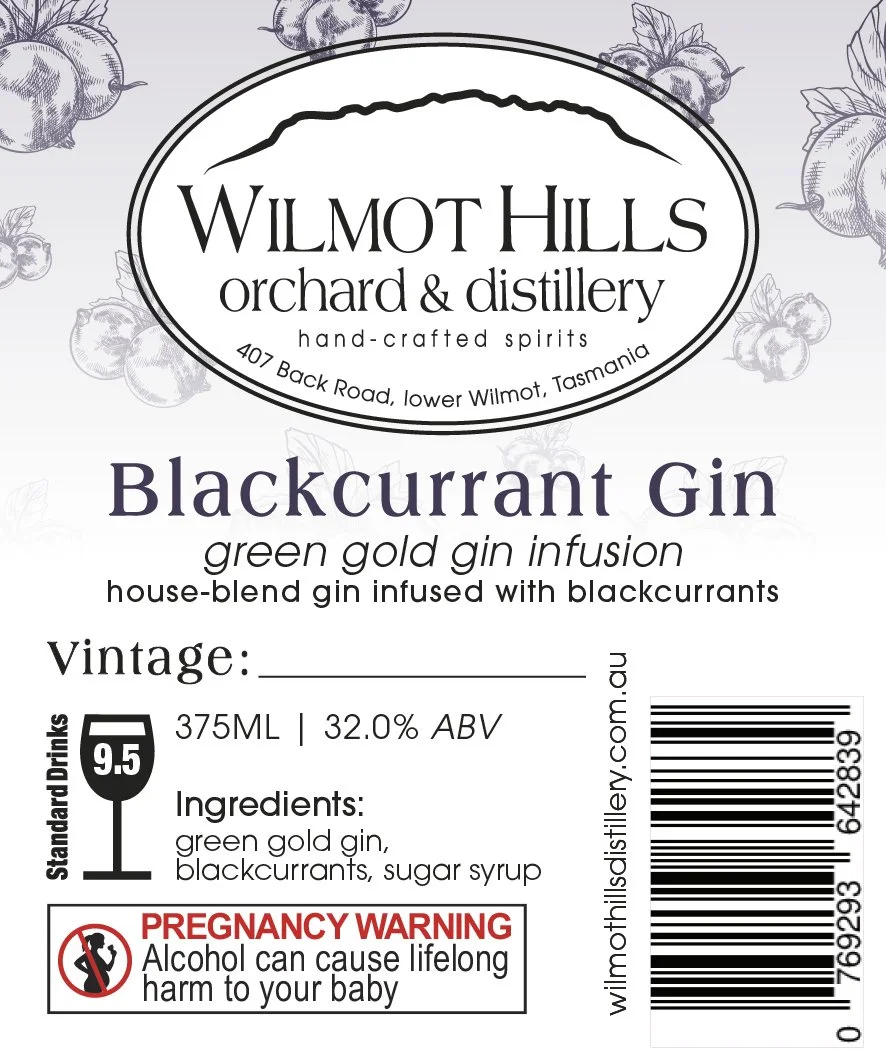 Black Current Gin Liqueur 375ml