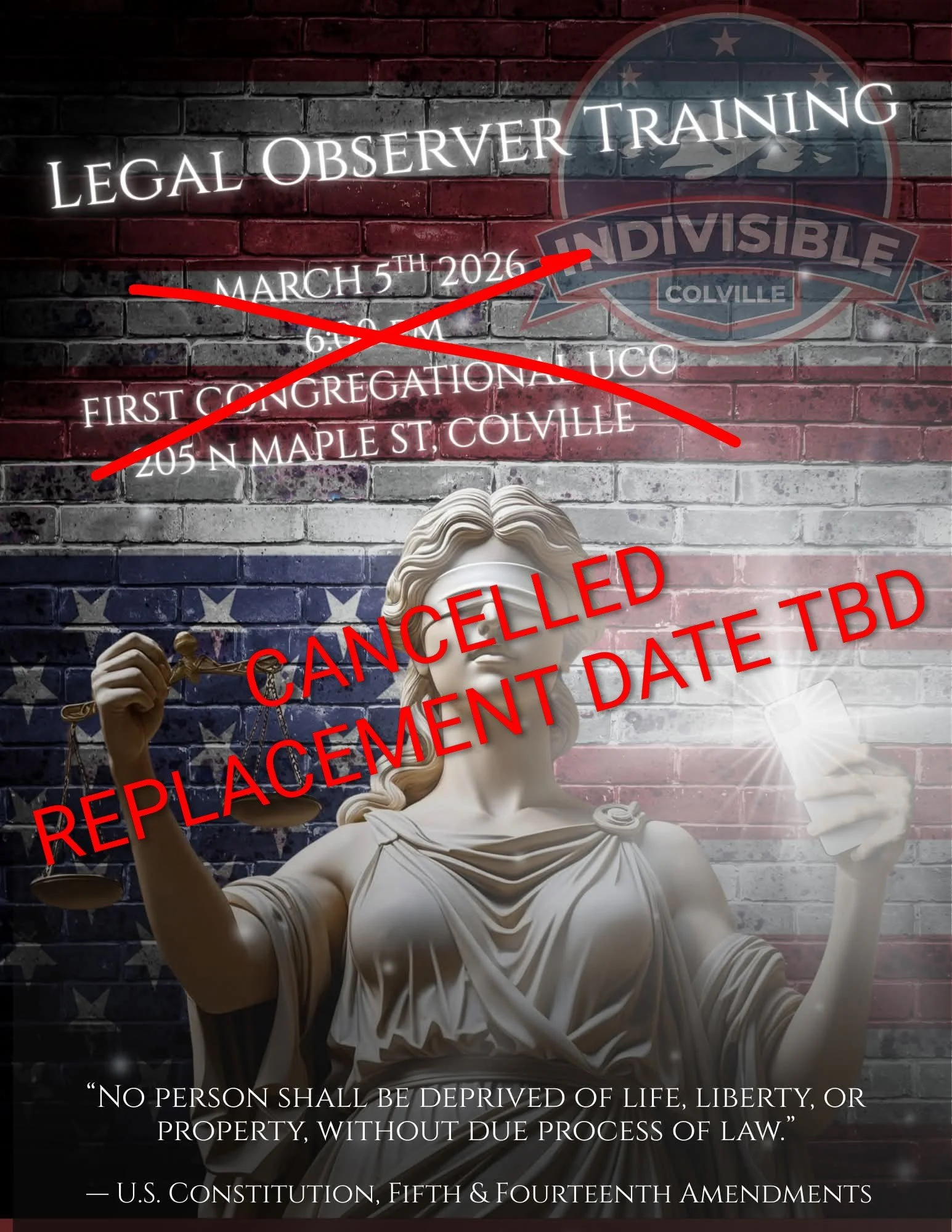 CANCELLED…Training- Legal Observer