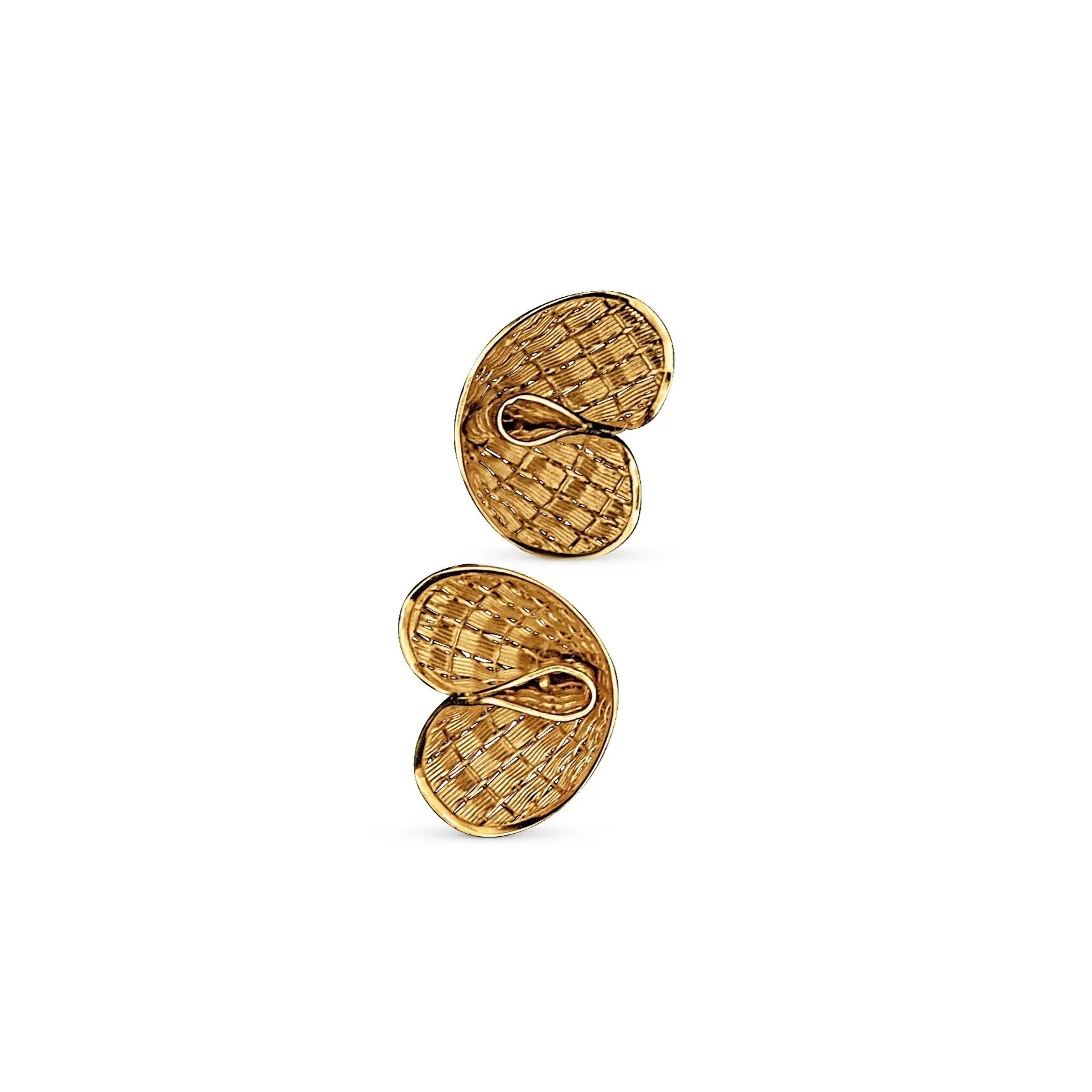 The Fold Cufflinks in Silver 999 -18K Plating
