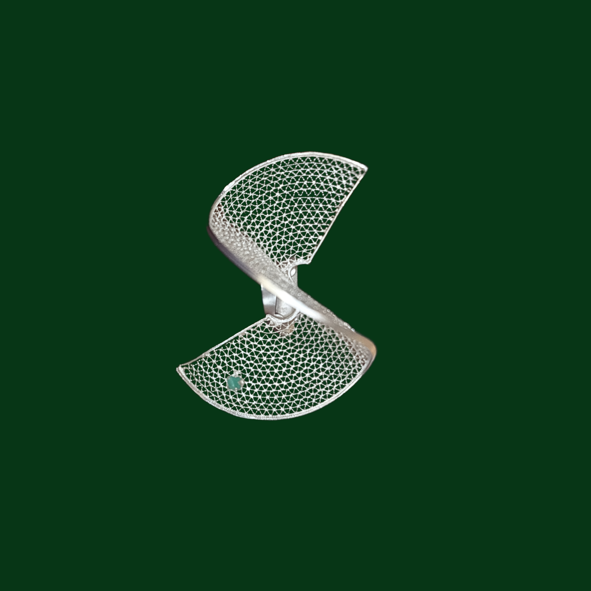 The Curve Ring in Silver 970