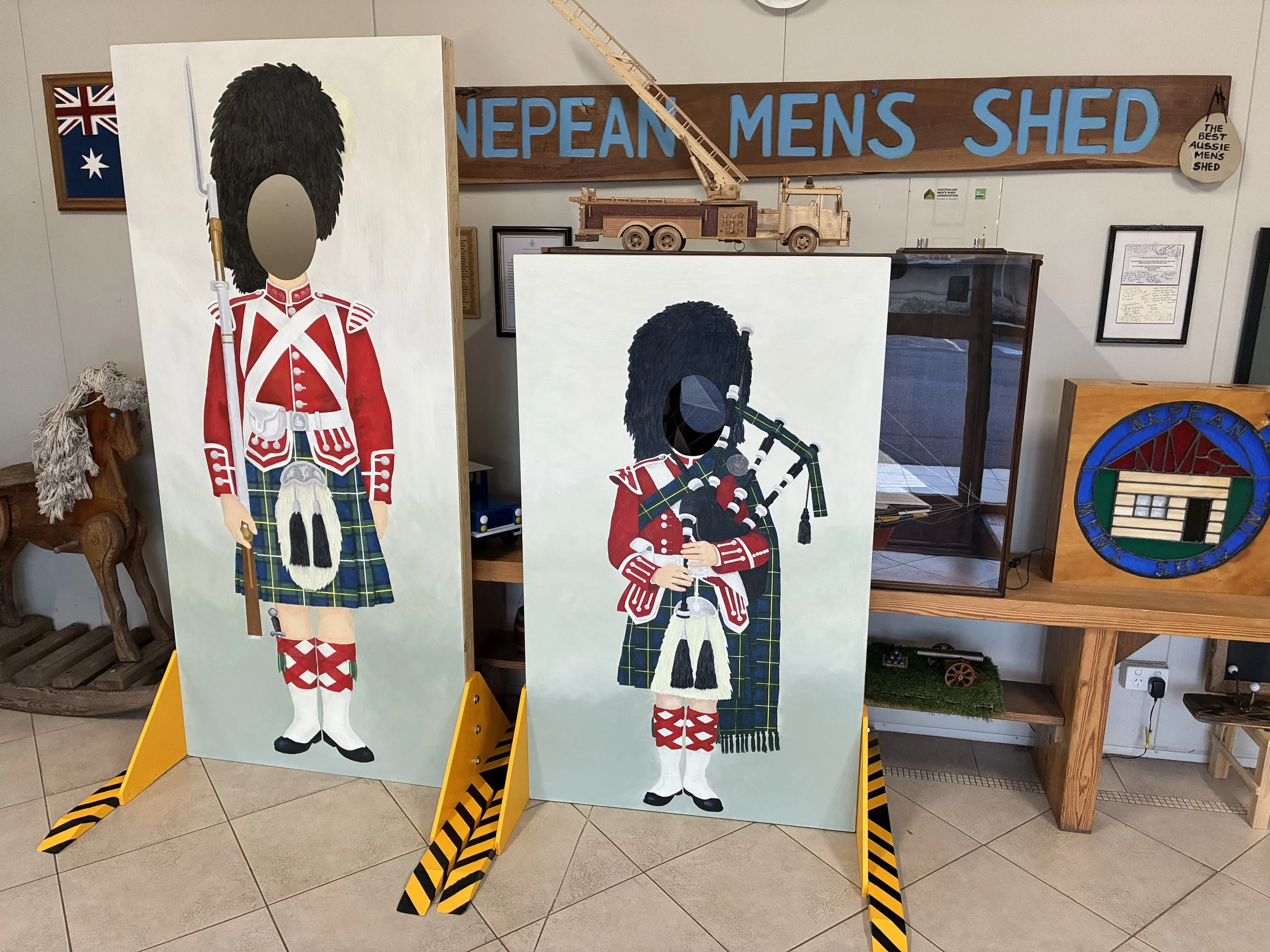Highland Soldiers props for the Penrith Highland Festival