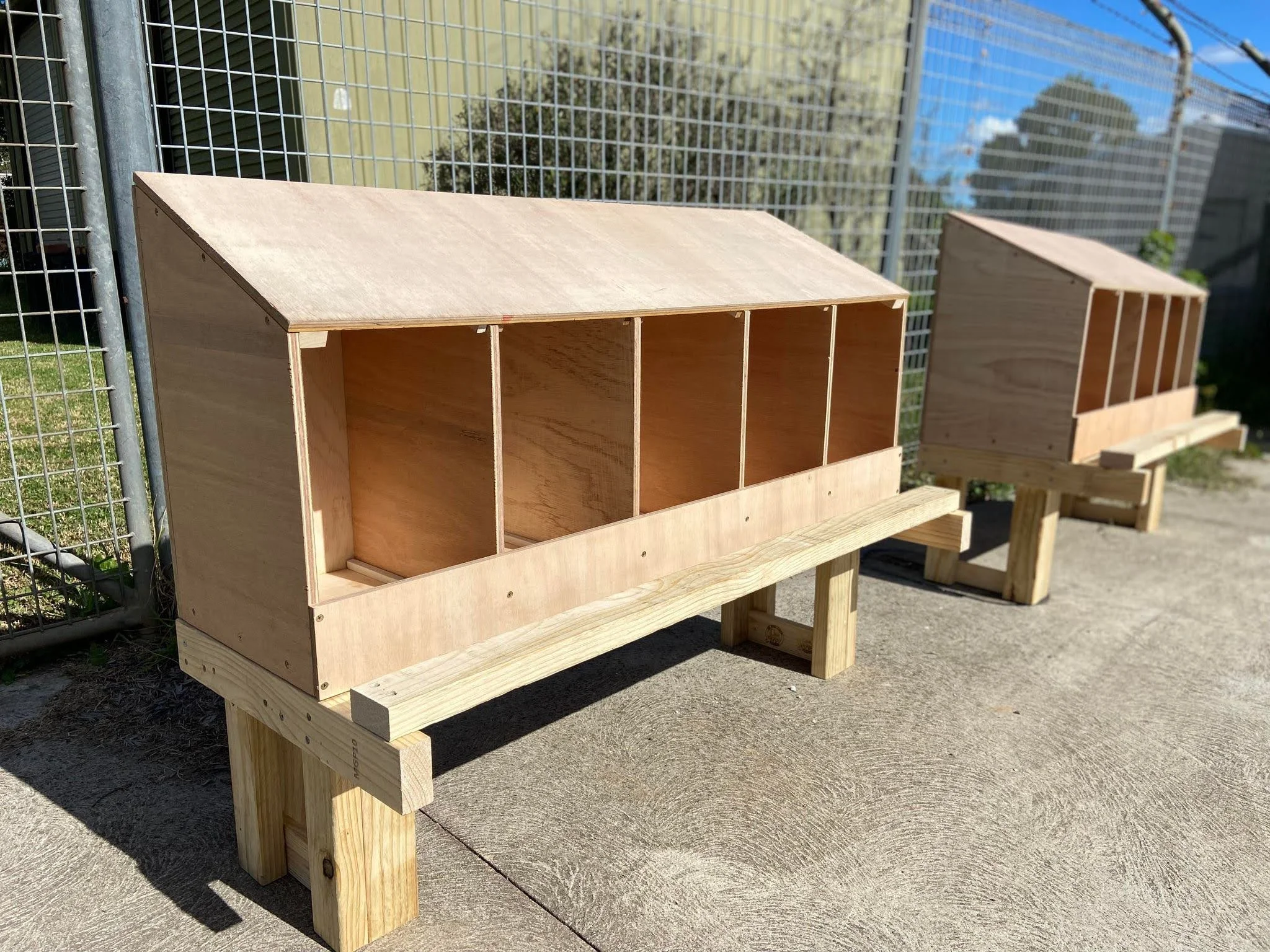 Chicken Nesting Boxes for Kingswood High School in collaboration with students