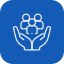 Hands holding a globe with leaves around it, symbolizing environmental care or sustainability.