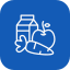 Cartoon drawing of a bear holding a honey jar.