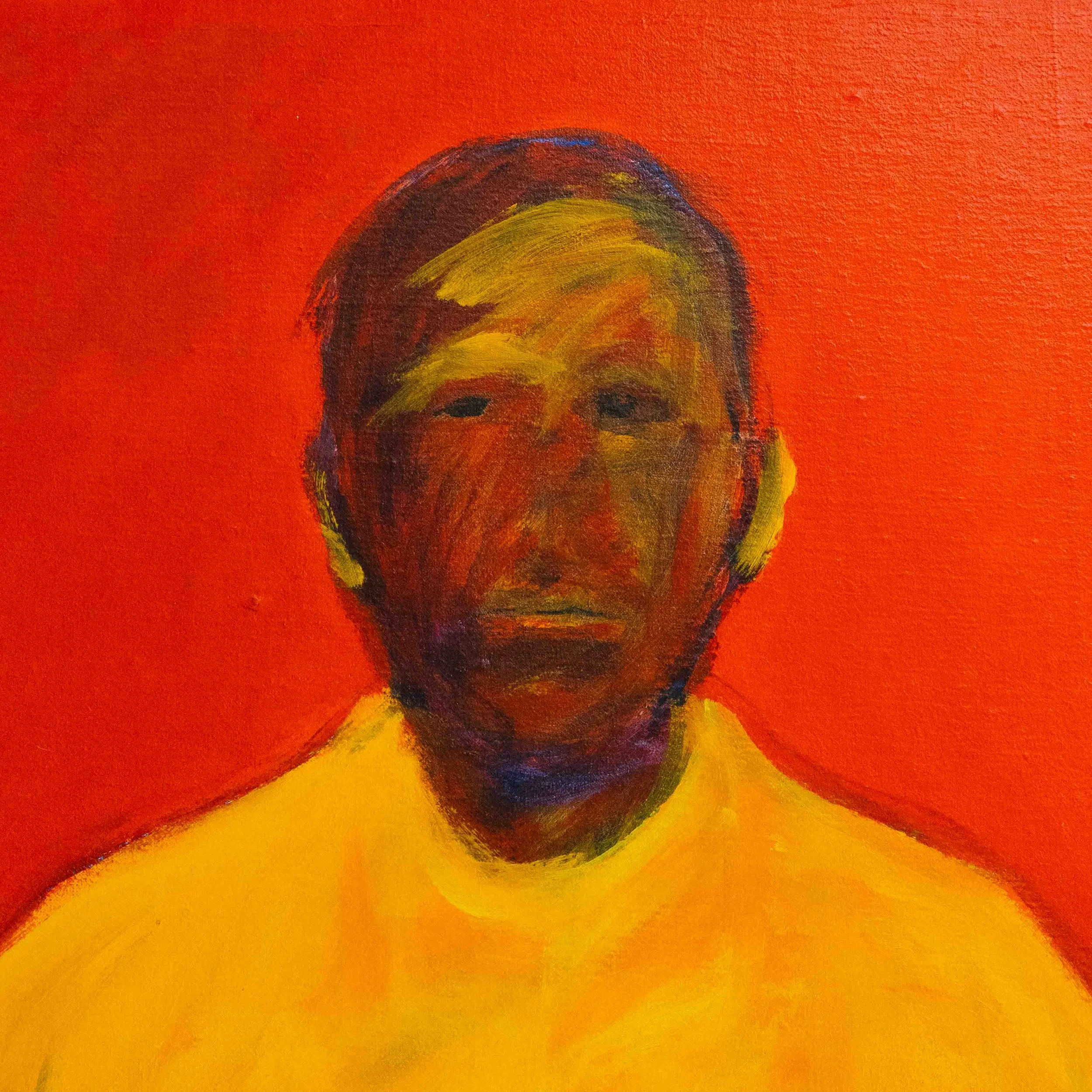 Glen Nicoll — Untitled (Yellow Shirt, Blue Pants on Red), Canada, 1990s