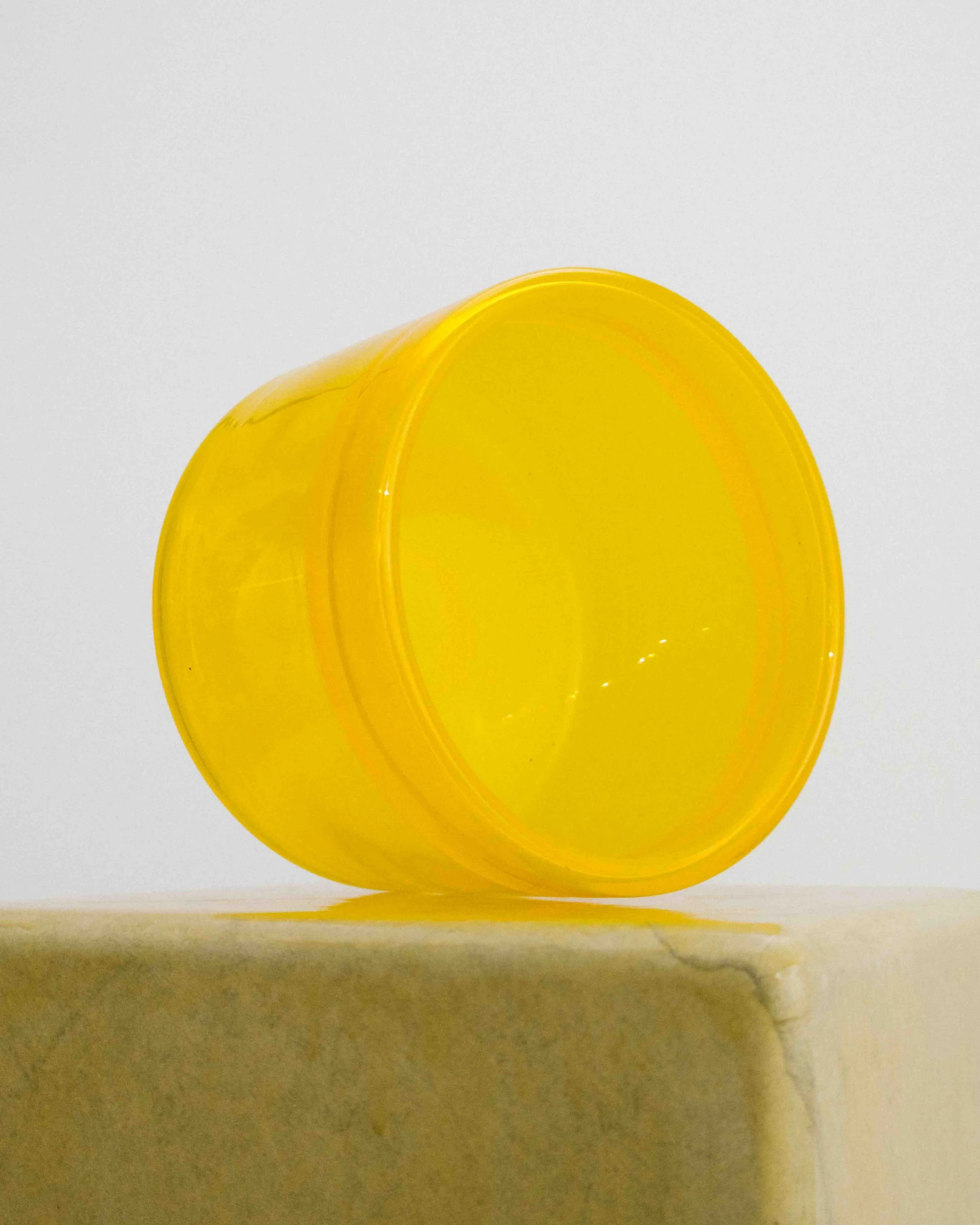 Yellow Glass Cylinder Vase, Scandinavia, c. 1965–80 (attributed) vintage montreal sejour