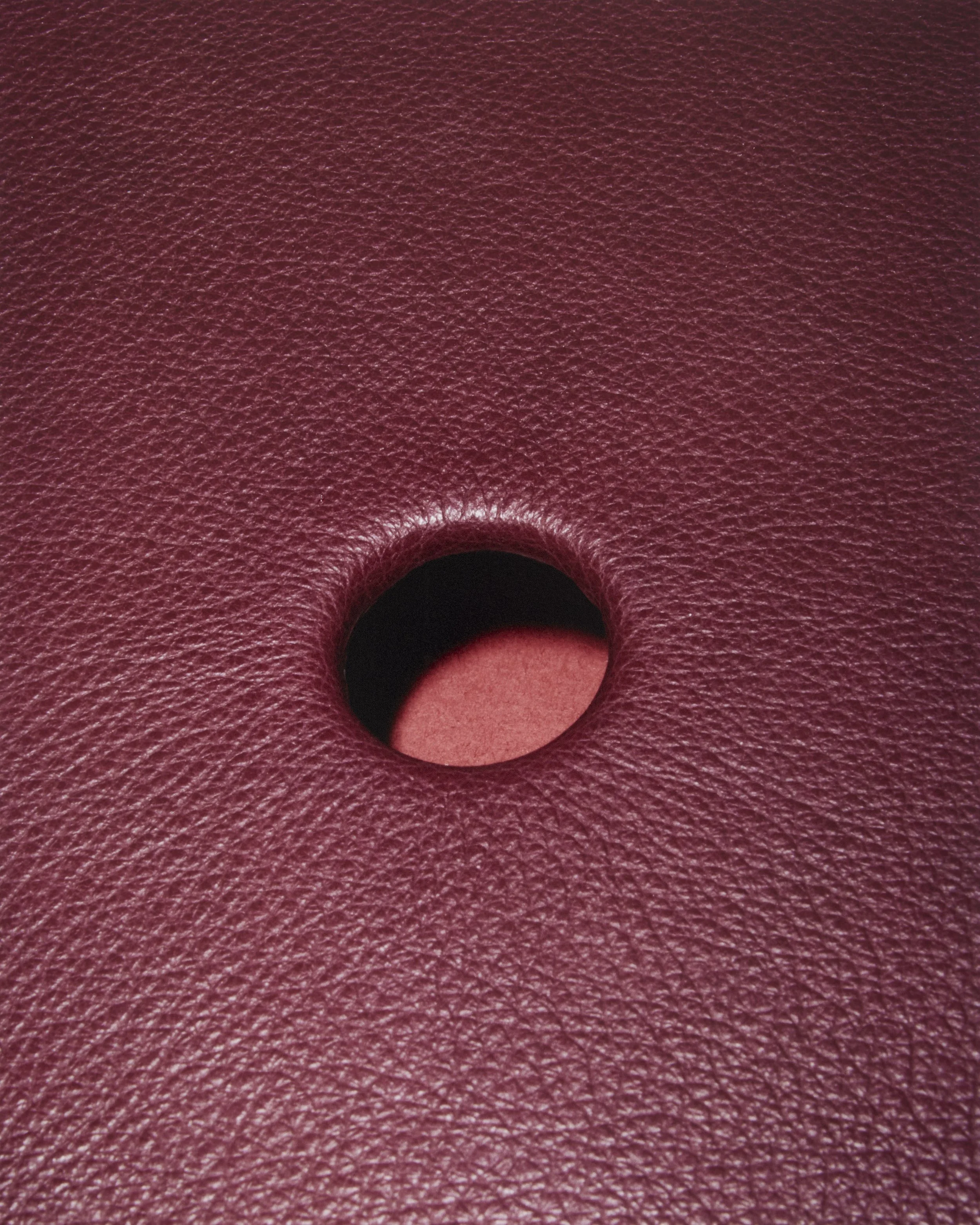 FINN Leather Side Table Designed by Séjour Studio