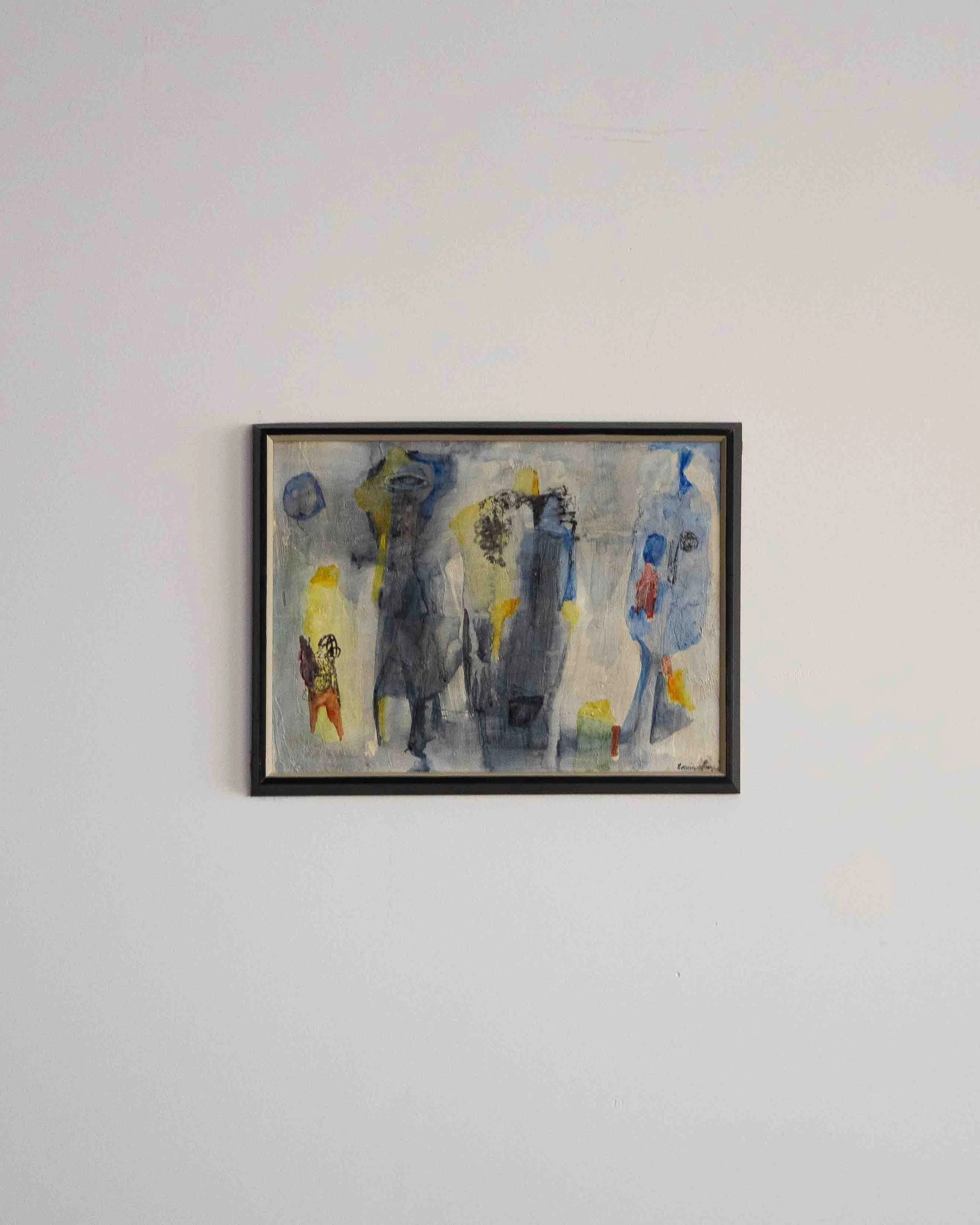 Formes in Blue by Eva Landori, Canada, 20th Century vintage art montreal canada