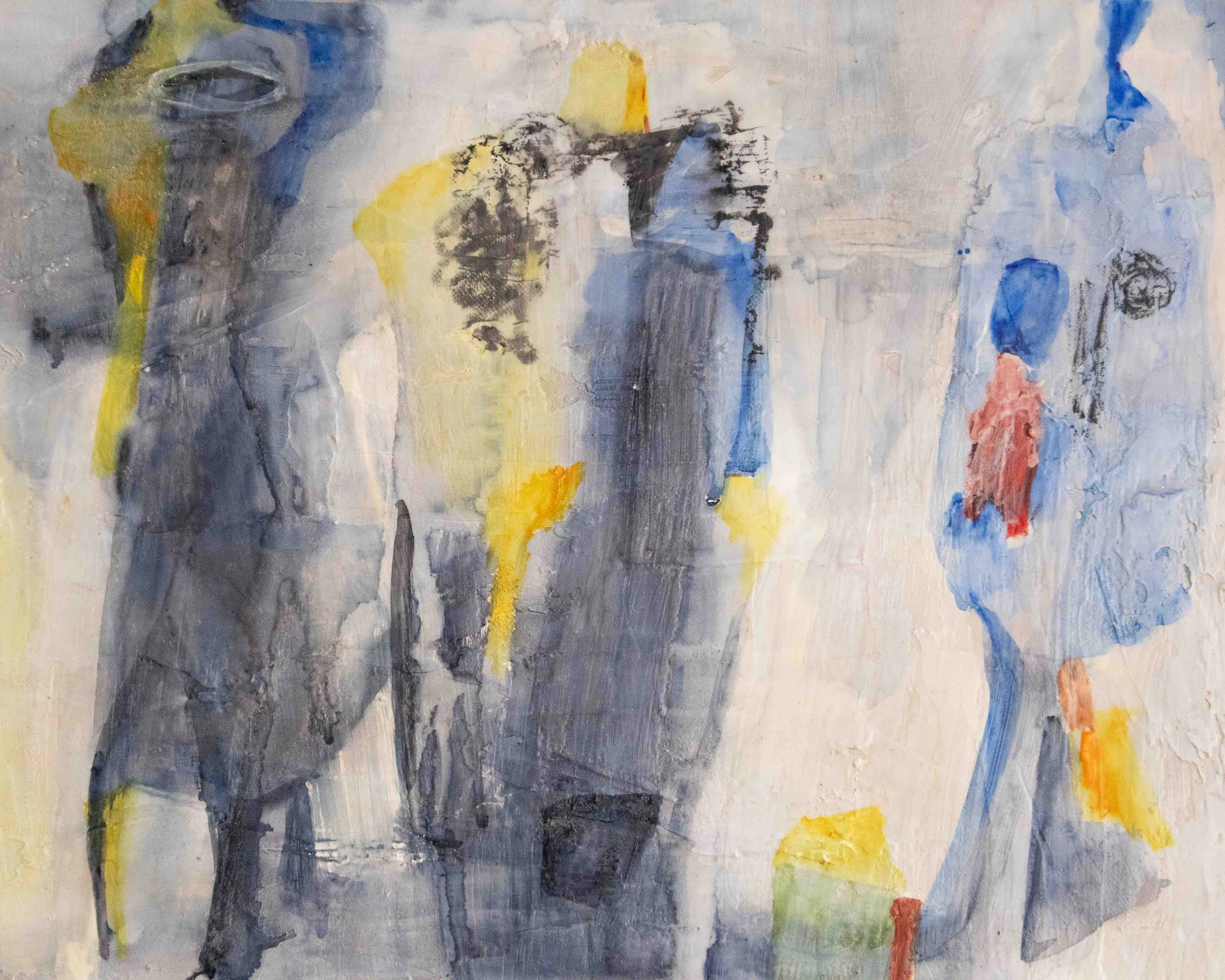 Formes in Blue by Eva Landori, Canada, 20th Century vintage art montreal canada