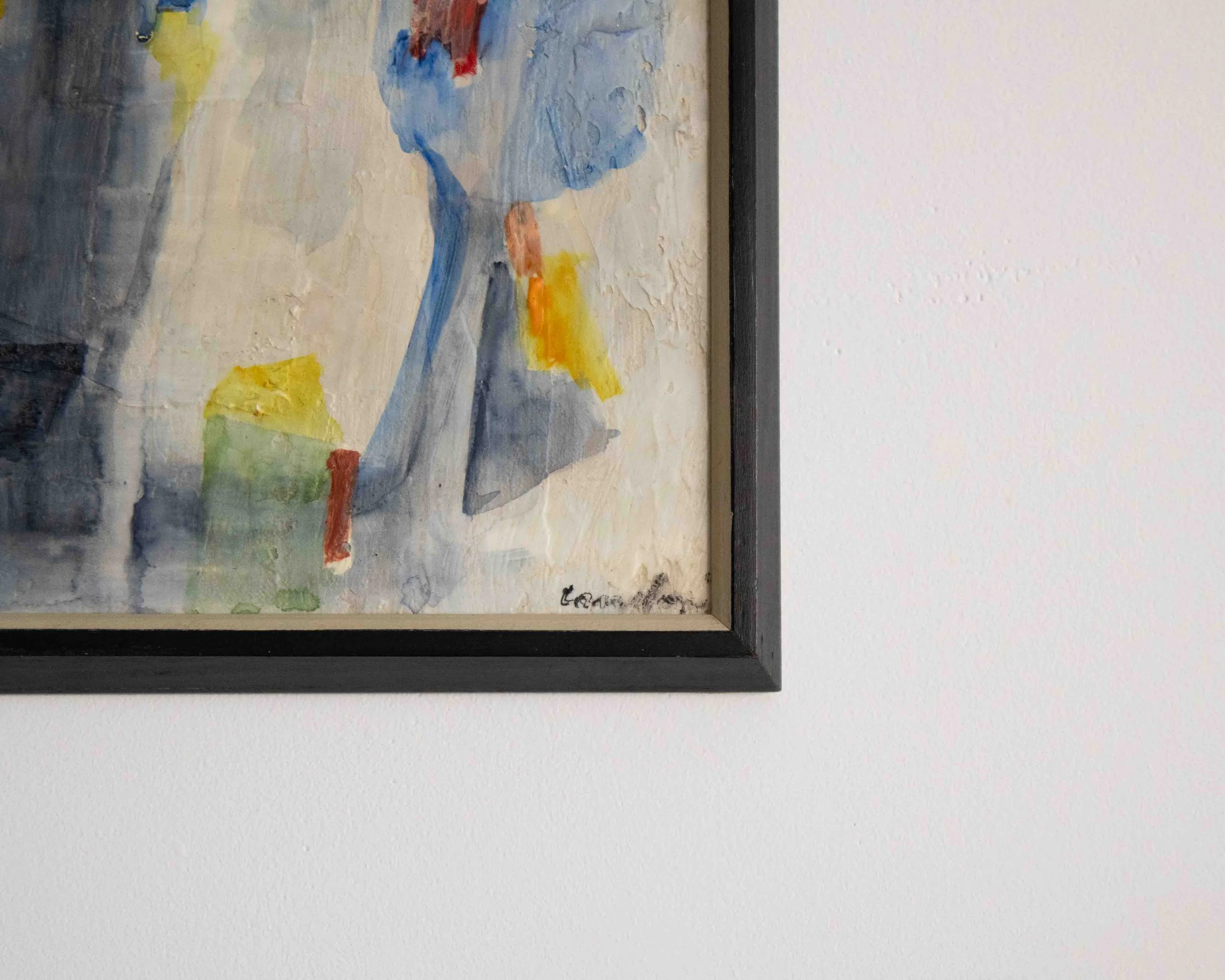 Formes in Blue by Eva Landori, Canada, 20th Century vintage art montreal canada