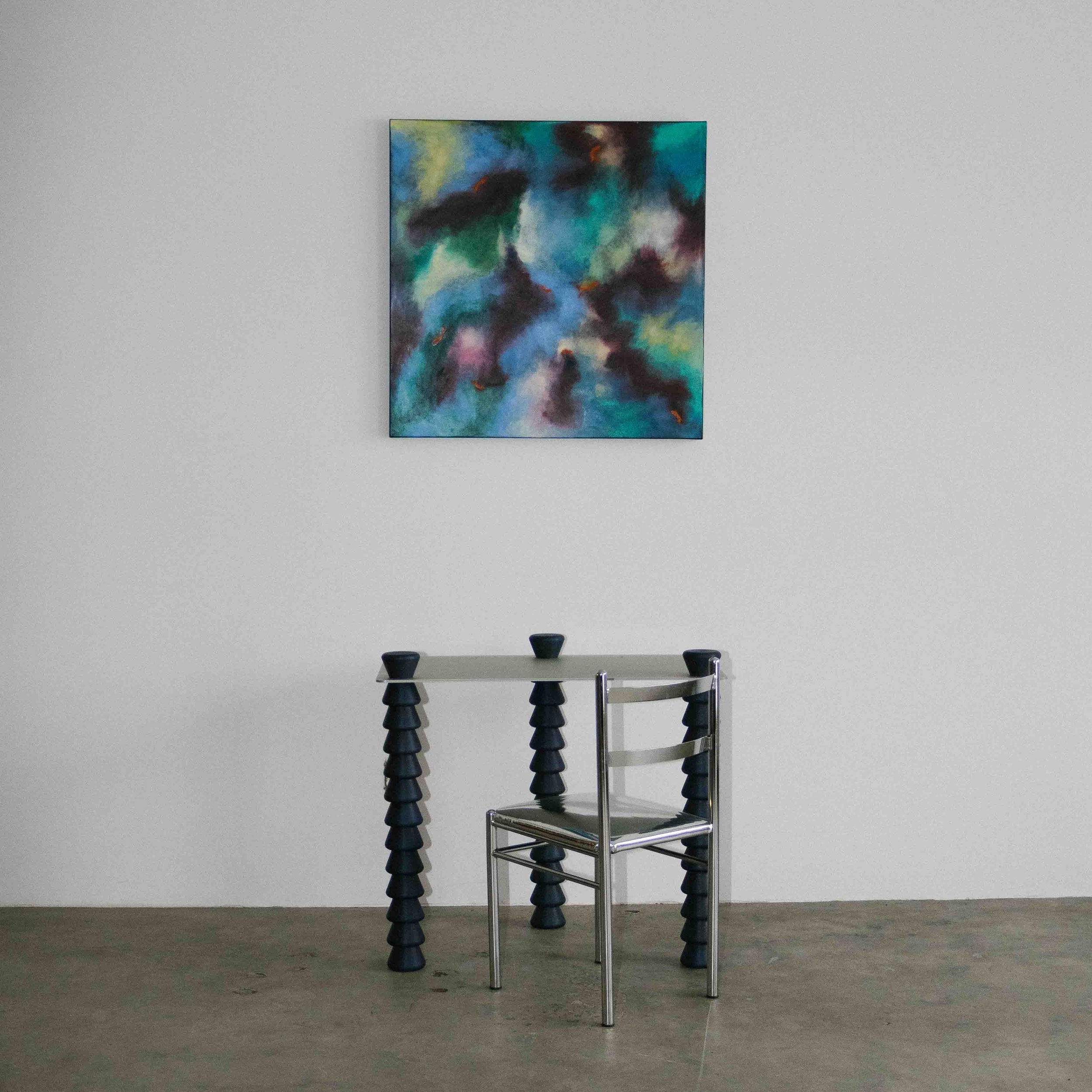 Oil painting on canvas, Canada, late 1970s–1980s.