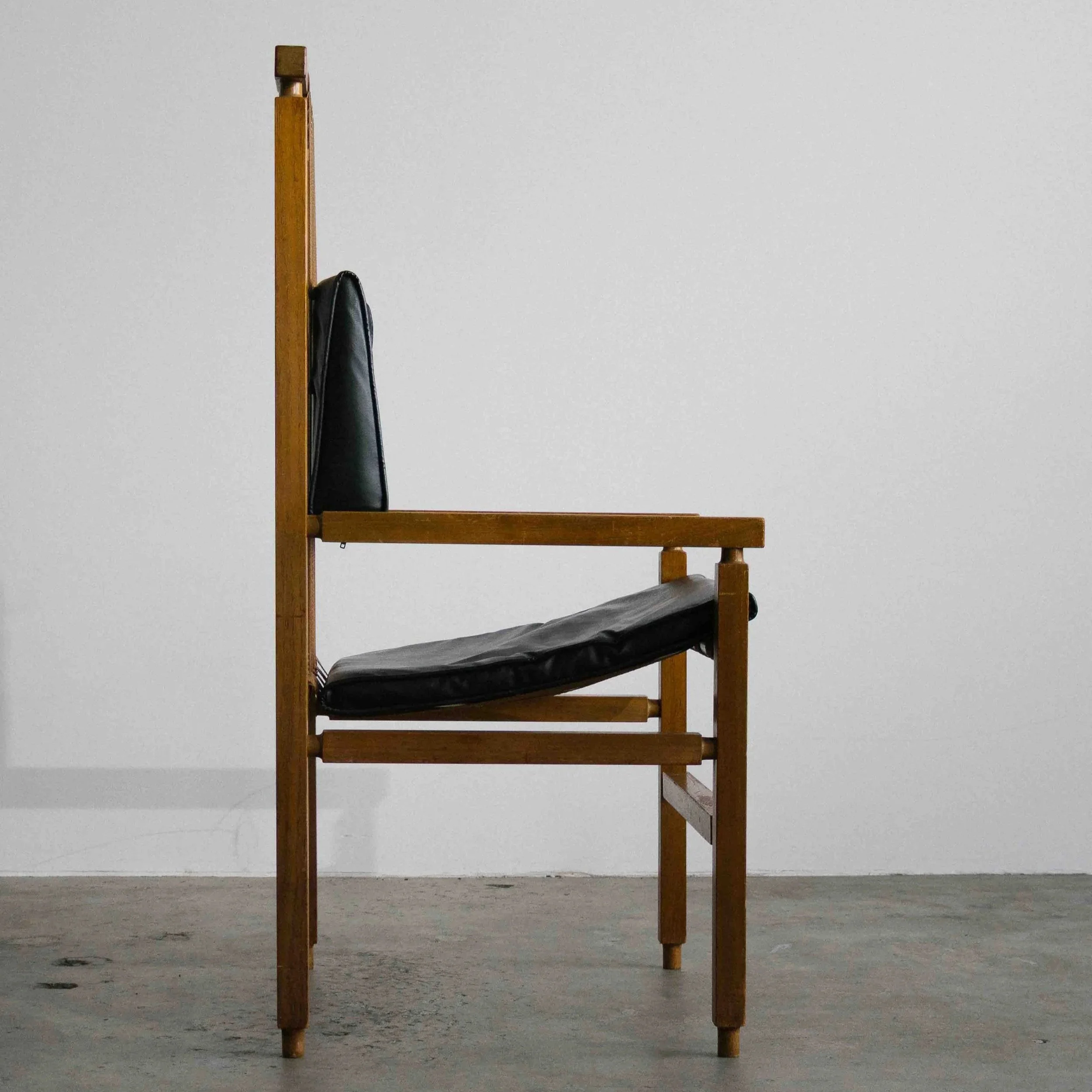 Architect’s Lounge Chair — Canada, c. 1970s pine and leather vintage montreal