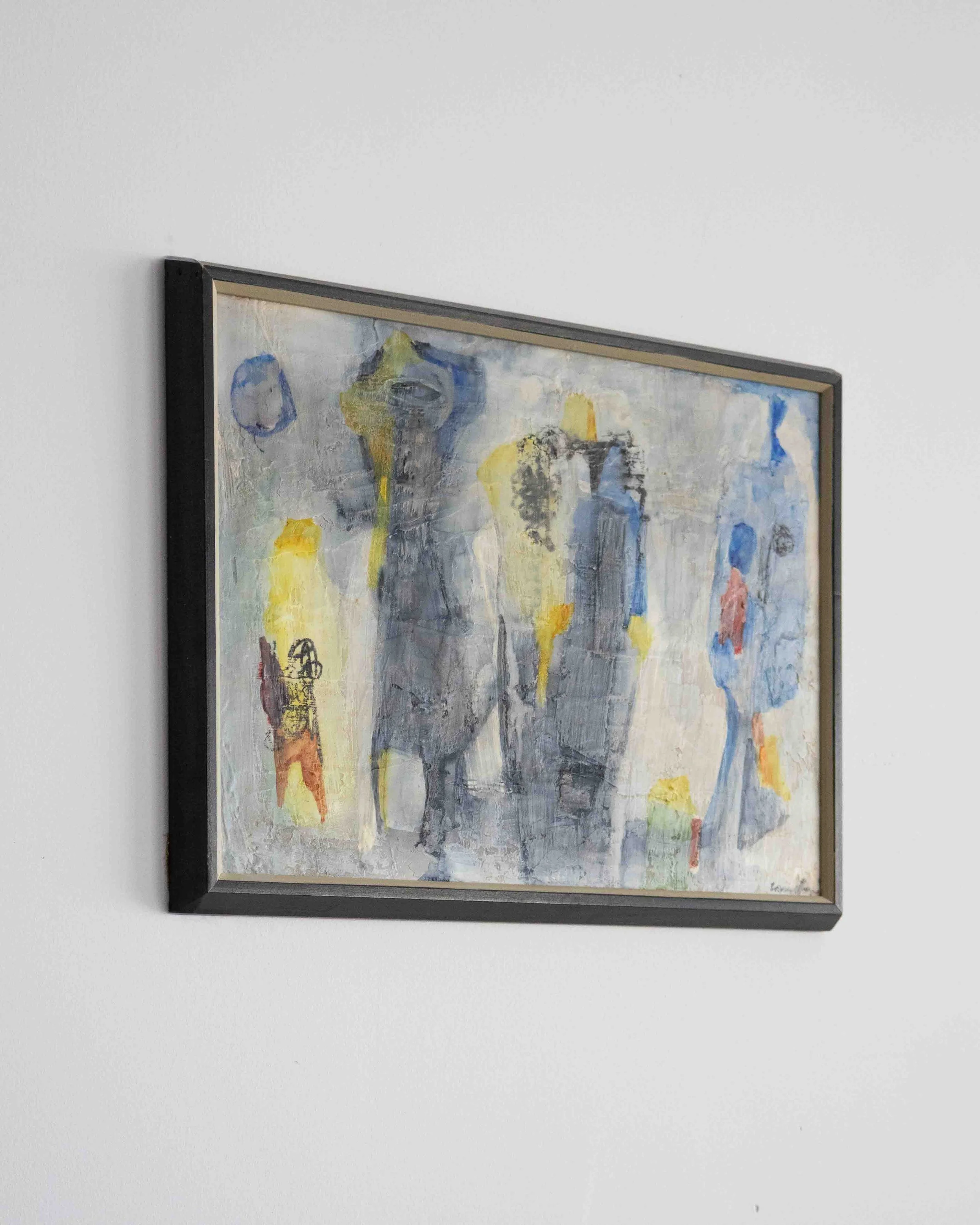 Formes in Blue by Eva Landori, Canada, 20th Century vintage art montreal canada