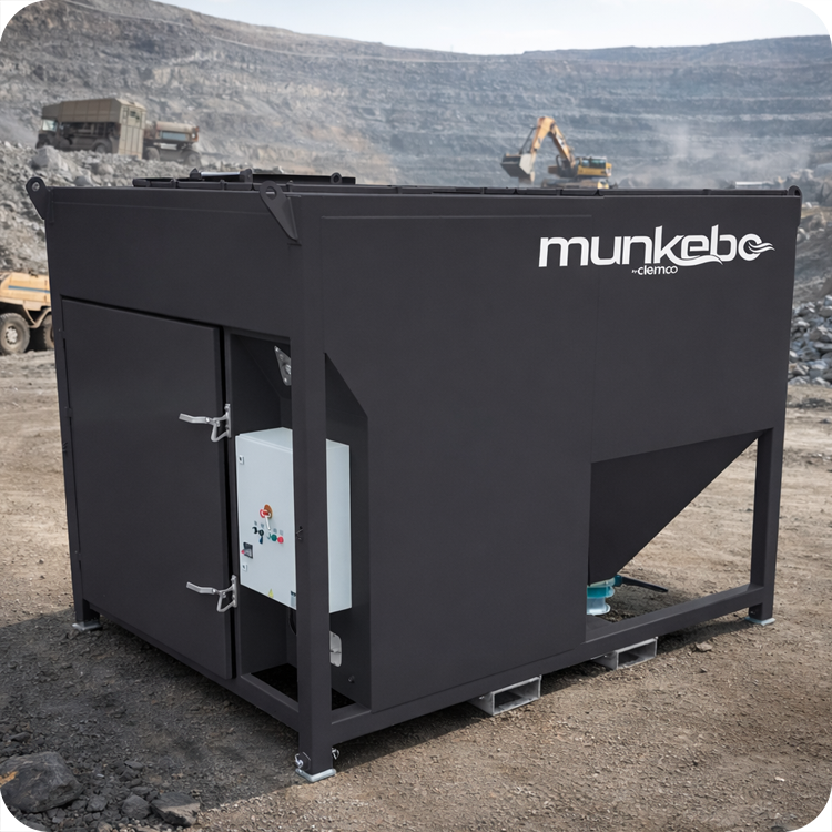 A 6 cubic foot contractor blast machine