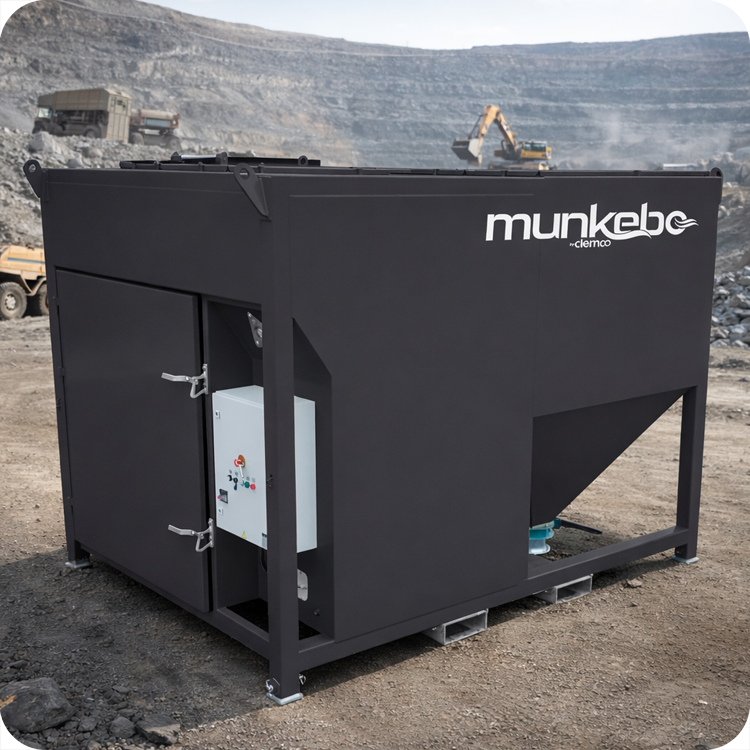 A 6 cubic foot contractor blast machine