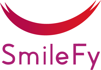 SmileFy logo with a stylized, curved shape above the text