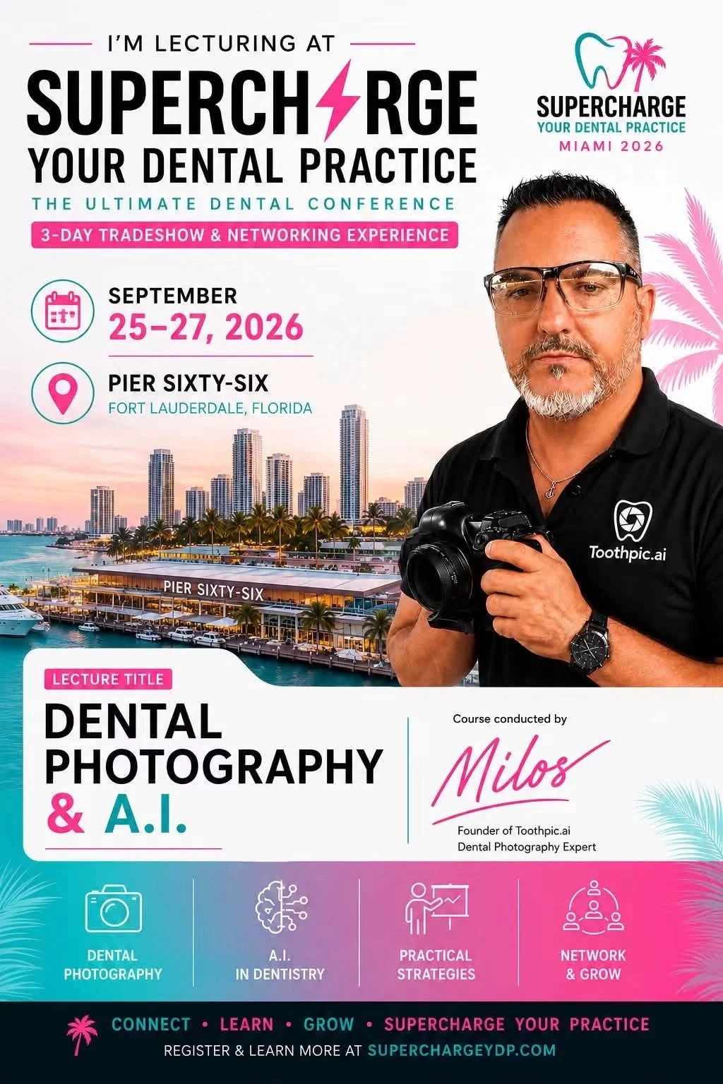 Milos Miladinov is speaking at the Supercharge Your Dental Practice