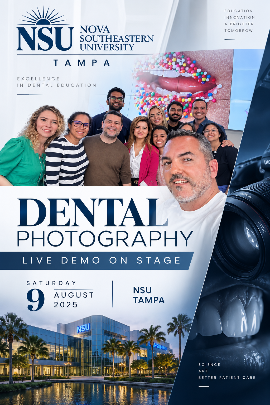 Milos speaker at NSU Nova Tampa 9 August 2025