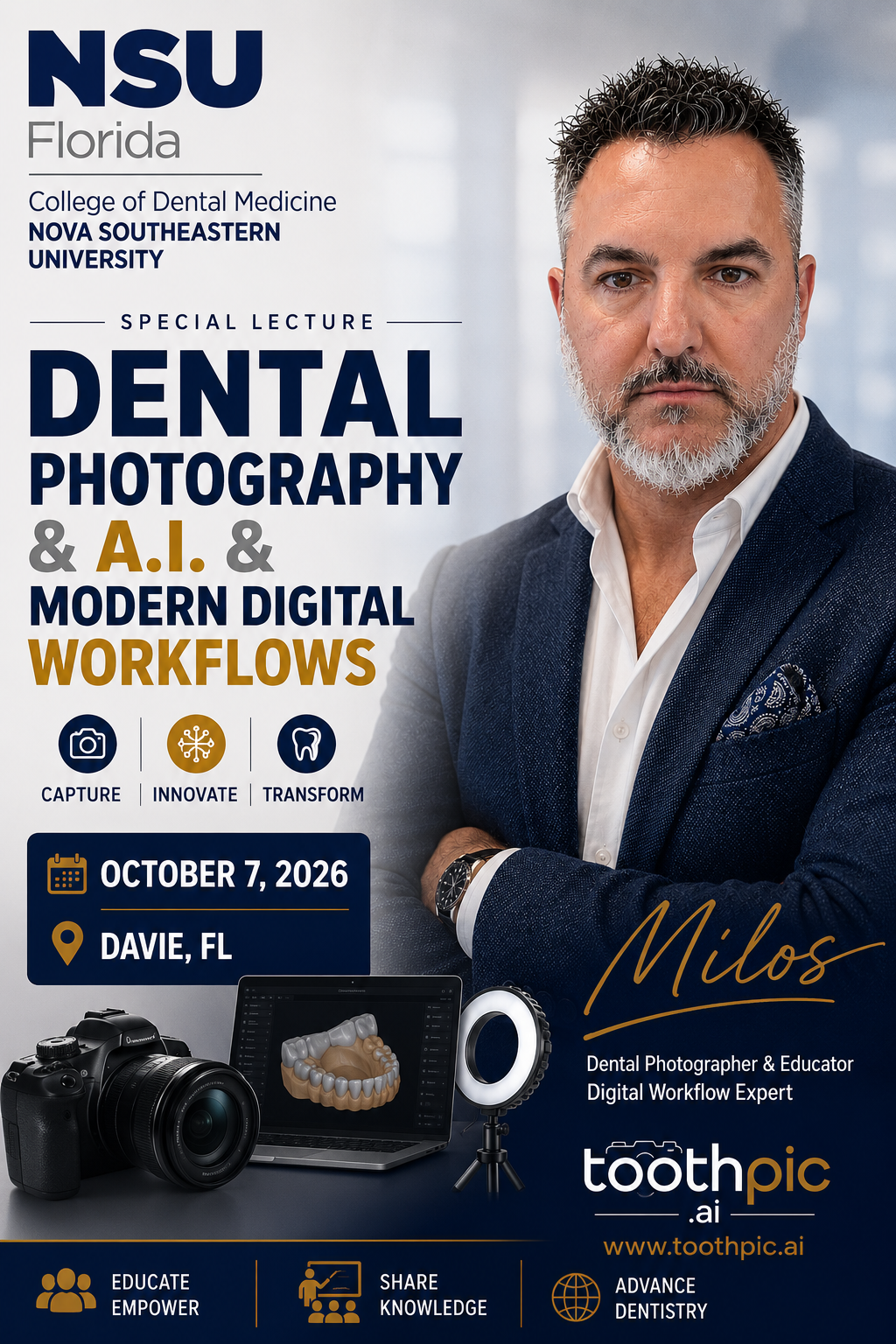 Milos speaker at NSU NOVA university