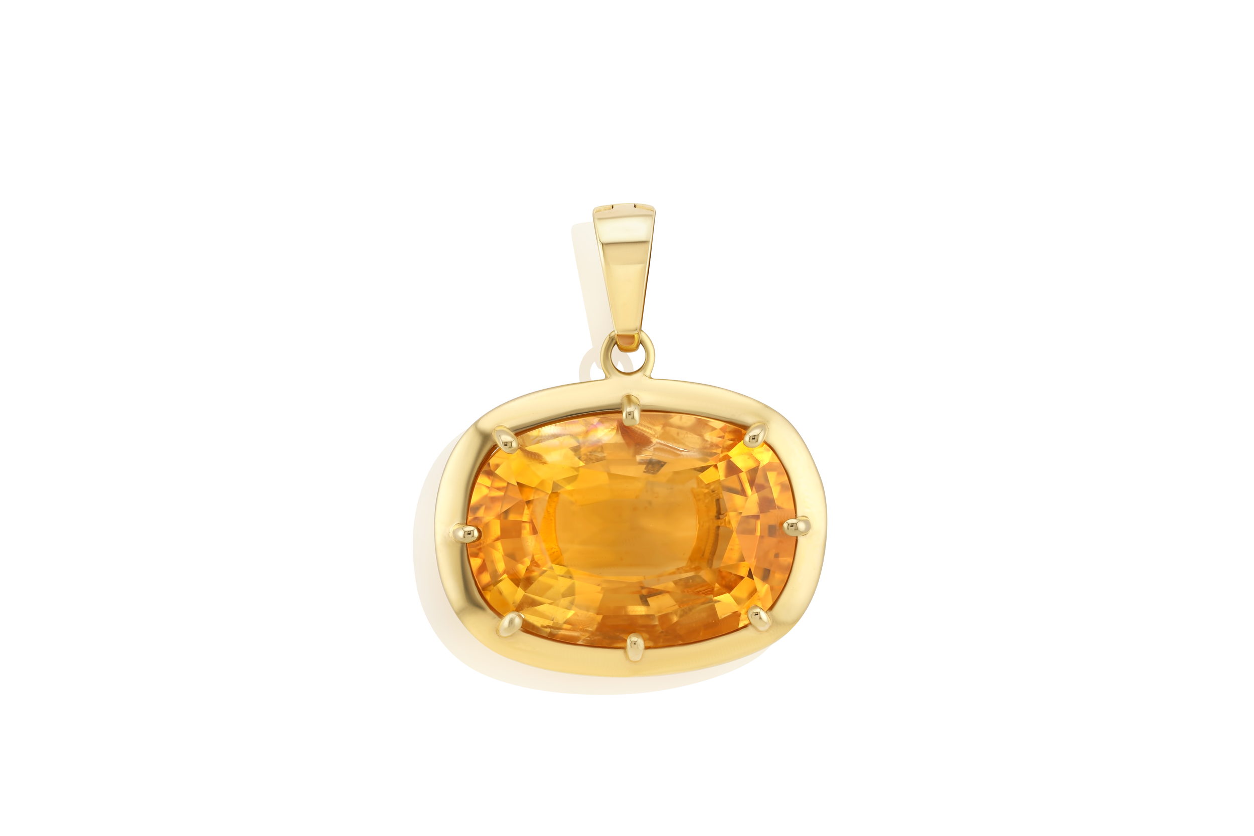 The Citrine House Frame Pendant