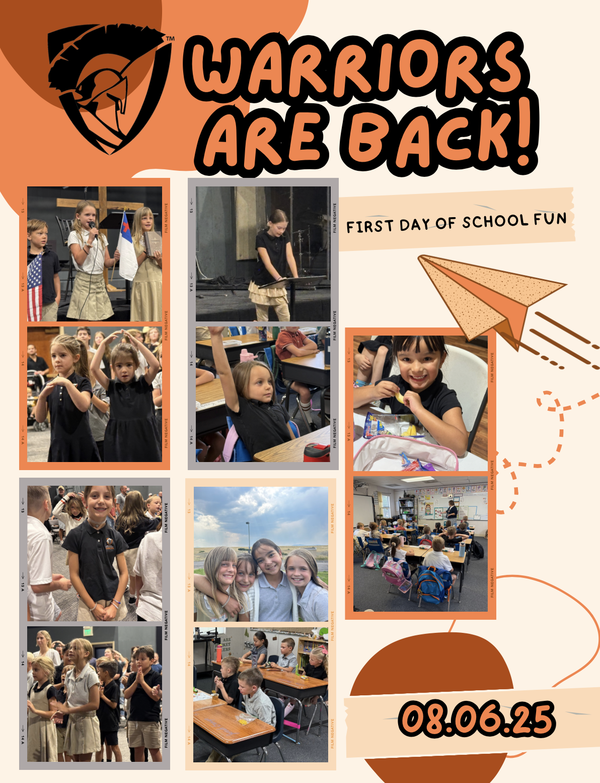 Weekly Warrior Thumbnail- First Day of School