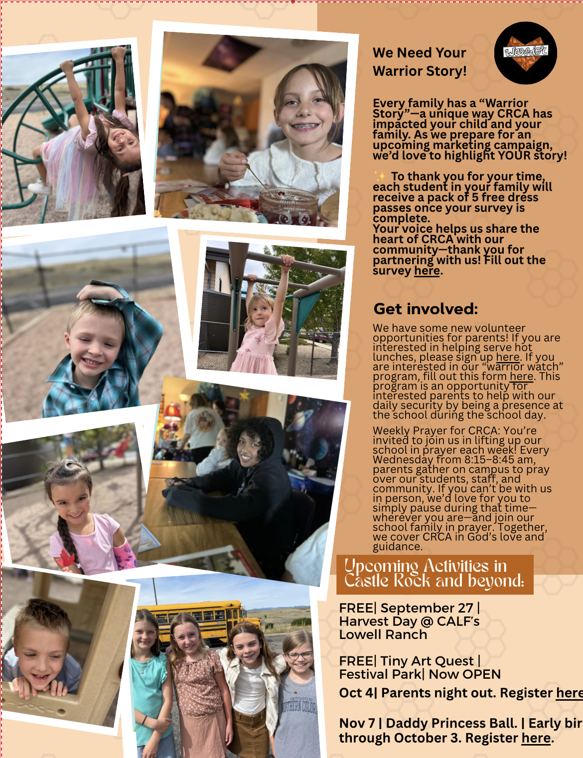 Weekly Warrior Newsletter Preview - Sept 19