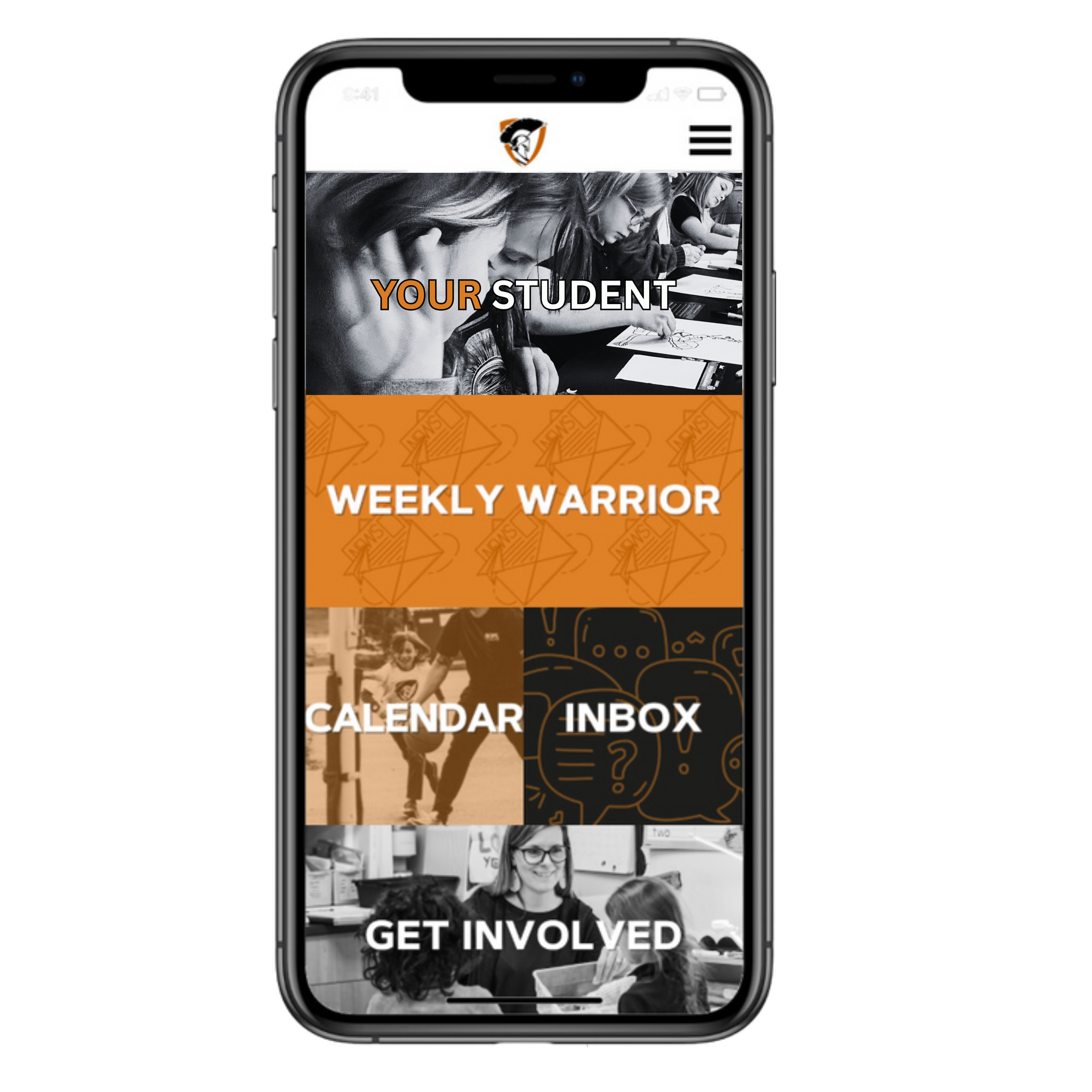 Home Screen Display of the CRCA app