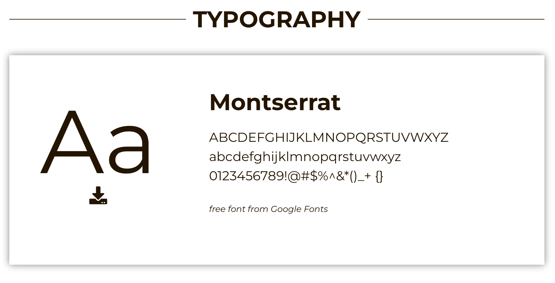 CRCA - Primary Font Montserrat