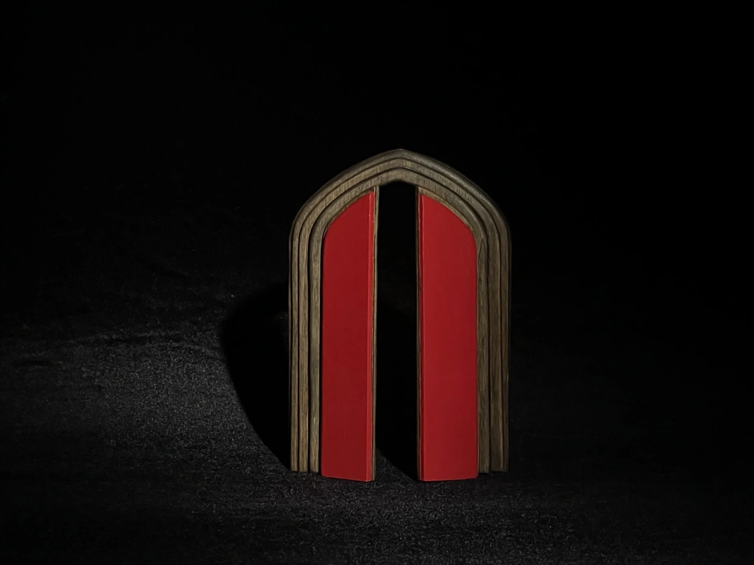 Door detail. Wood, Enamel. 2023