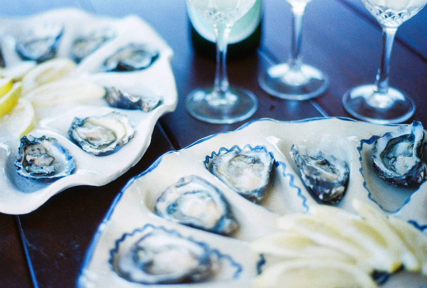 Custom 12 slot oyster dish **Please note, this has a 4 week turn around*