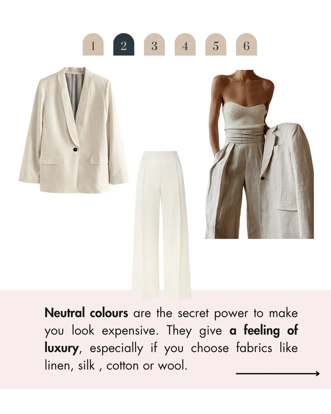 outfit example for branding photoshoot monochromatic look