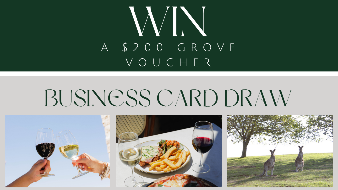 The Grove Business Card Draw