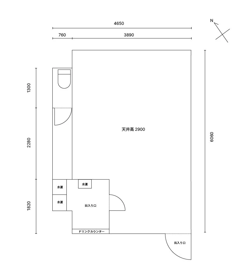 ギャラリーの図面
