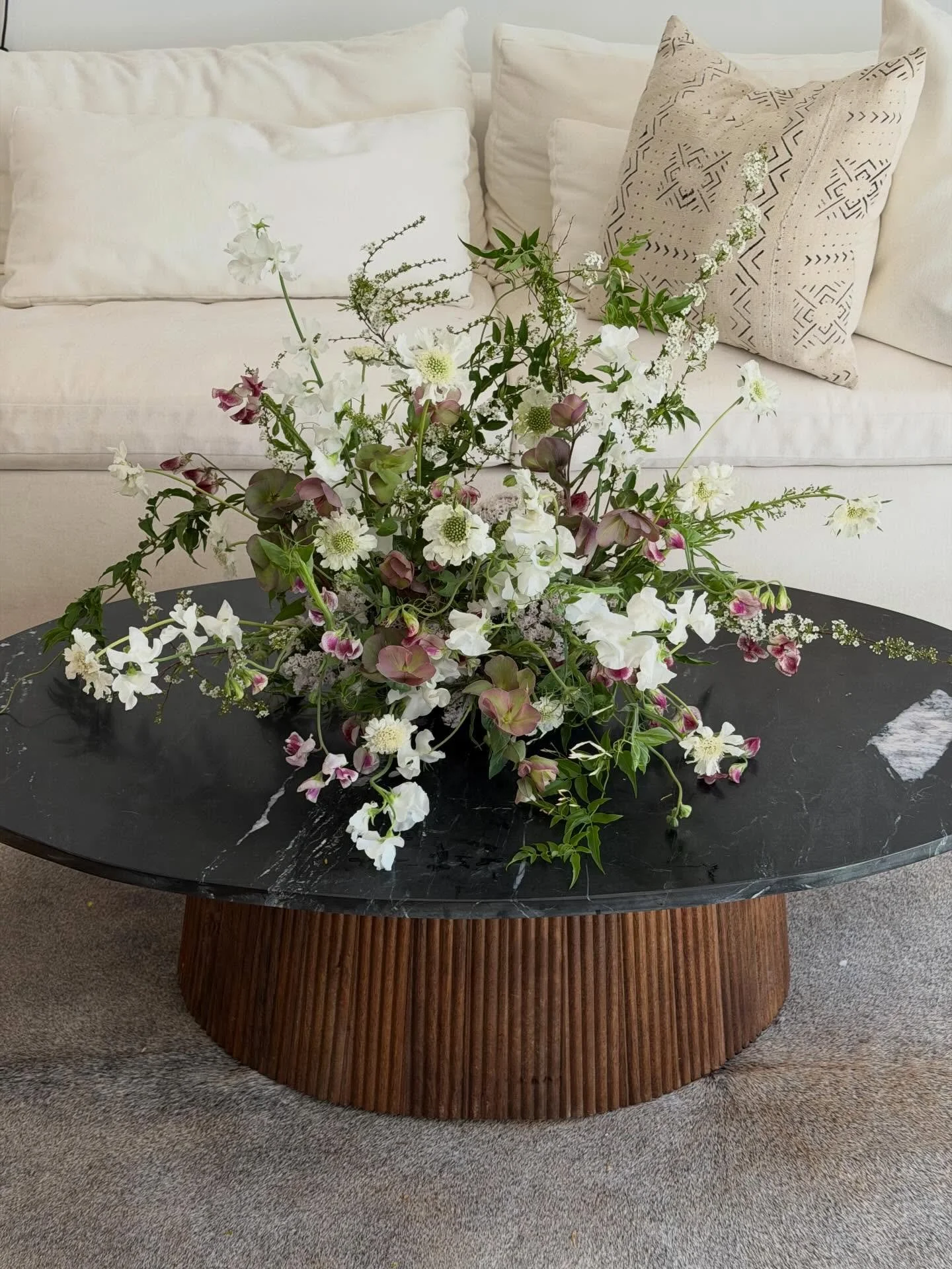 The phrase &ldquo;meadow monster&rdquo; comes to mind? Loving this arrangement on a table but could see it sitting beautifully on the ground as well.

#eventflorals