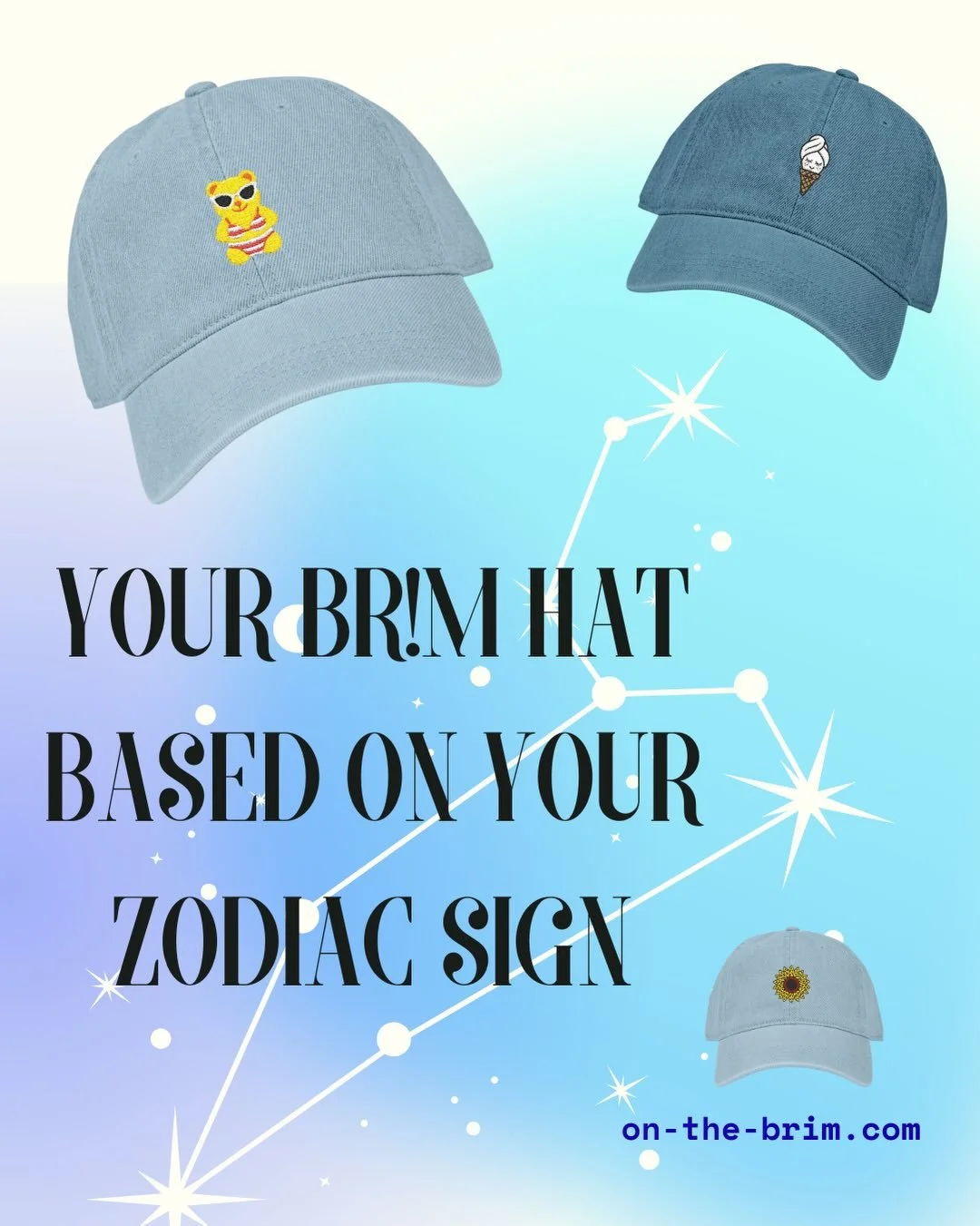 ✨The stars have spoken✨ Comment your sign and tag a friend whose personality matches their hat ♎️♒️