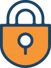 Icon of a padlock with a partially open shackle, representing security or unlocking.