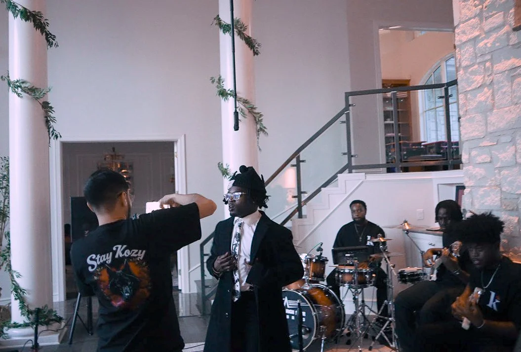 DiverCity Artistry capturing photo and 360 content of Young Deji with a live band during an independent Kozy activation in Austin during SXSW week.