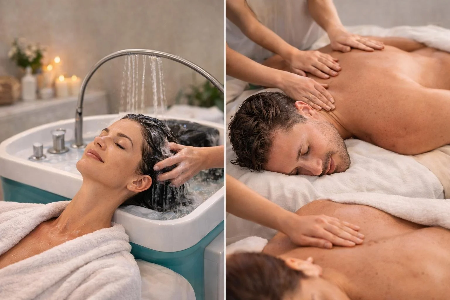 Luxury couples head spa and couples massage experience at Salterra Wellness in Playas del Coco, Guanacaste, Costa Rica