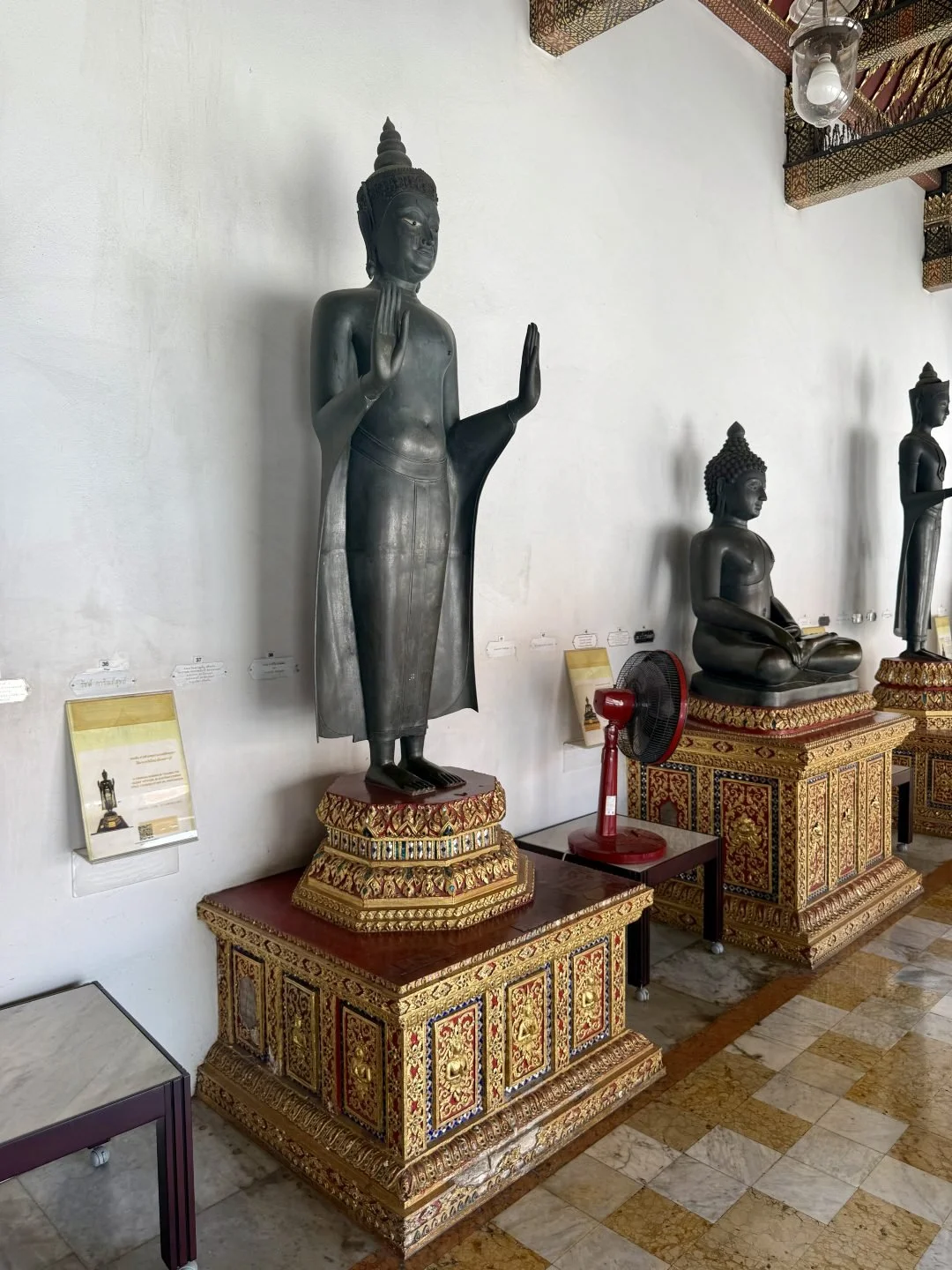 Marble Temple Bangkok - 52 Bronze Buddha Statues