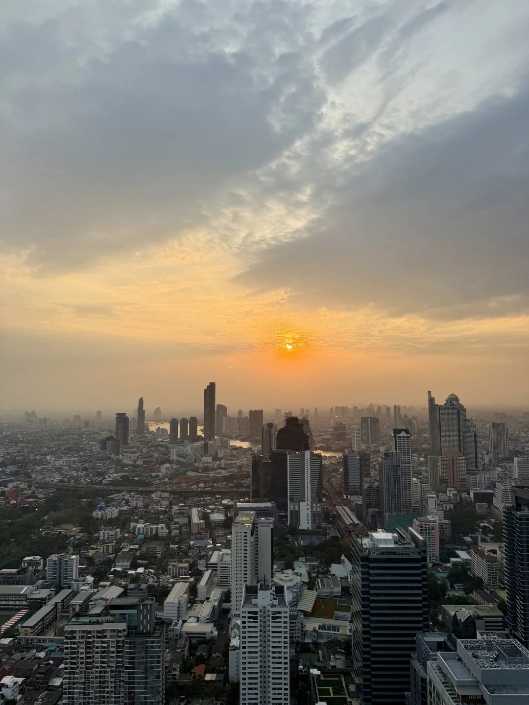 Nobu Bangkok - Sunset from Rooftop Bar