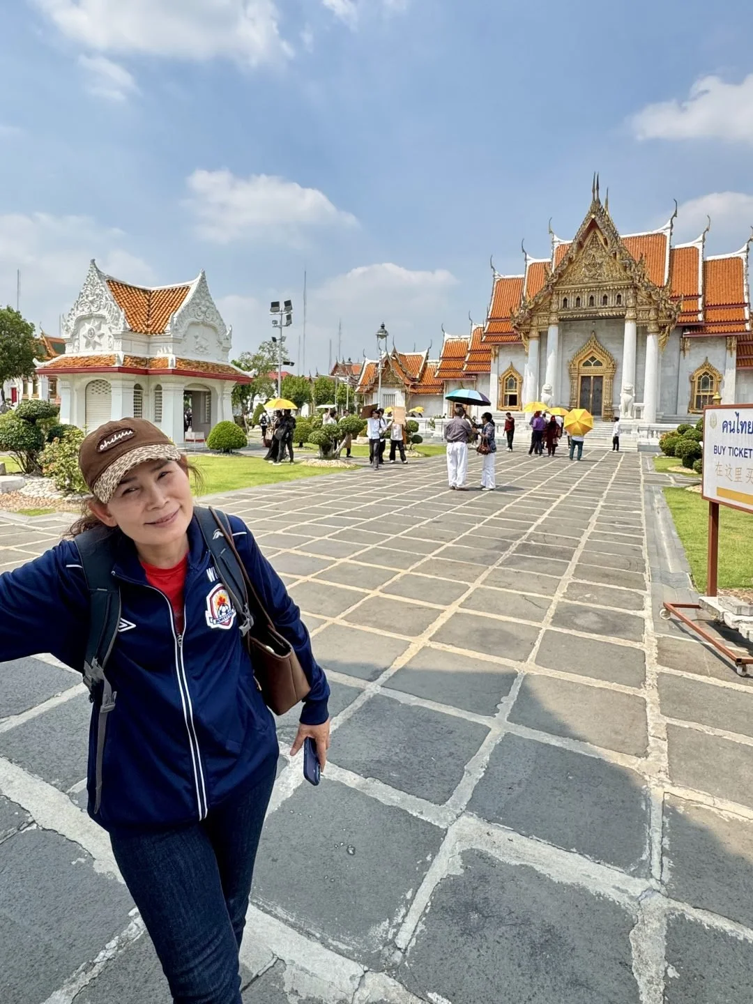 Marble Temple Bangkok - Kat's Mum