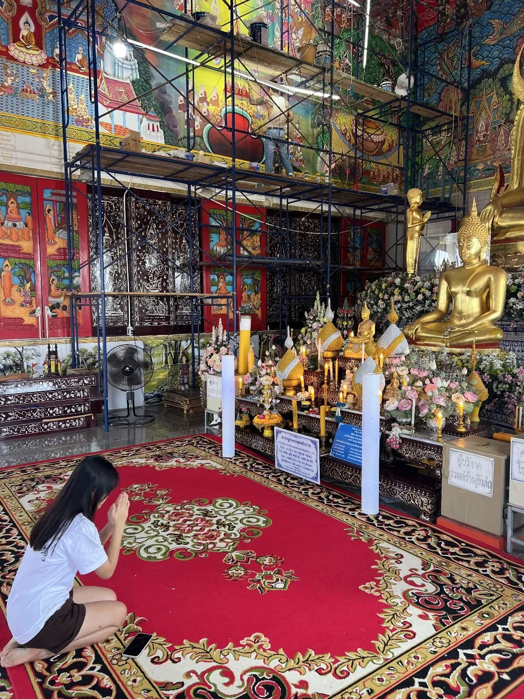 Murals at Blue Temple Chanthaburi