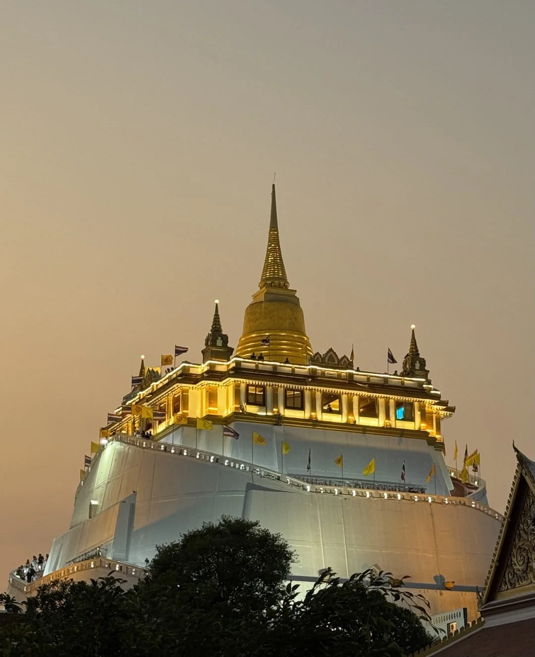 Golden Mount at Night