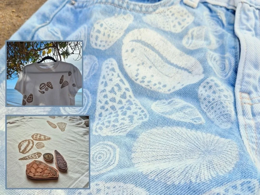 Hand-Stamped Upcycle Clothing
