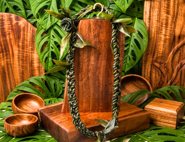 Triple Strand Braided Ti Leaf Lei