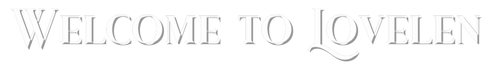 Text sign saying 'Welcome to Jowlen' with black background and white lettering