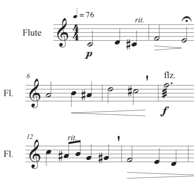Untitled #2 for Solo Flute