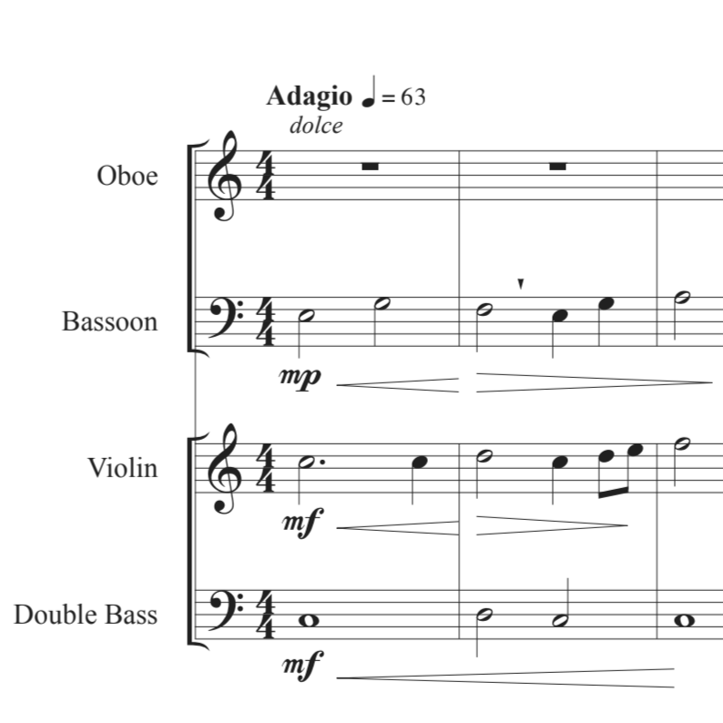 A Short Rondo for Strings and Double Reeds