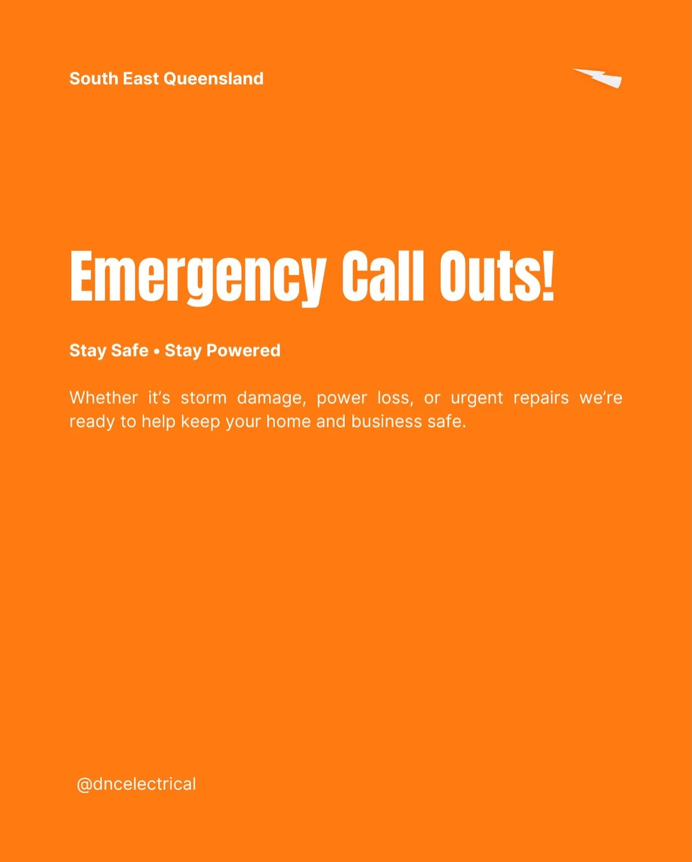 Storms causing chaos? We&rsquo;ve got your back ⛈️

Power issues can strike anytime, and we know how stressful they can be. That&rsquo;s why we&rsquo;re on call for emergency callouts ready to respond fast and get your lights (and life) back on safel